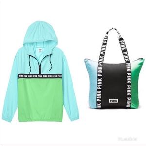 Vs Pink Anorak & Tote Set